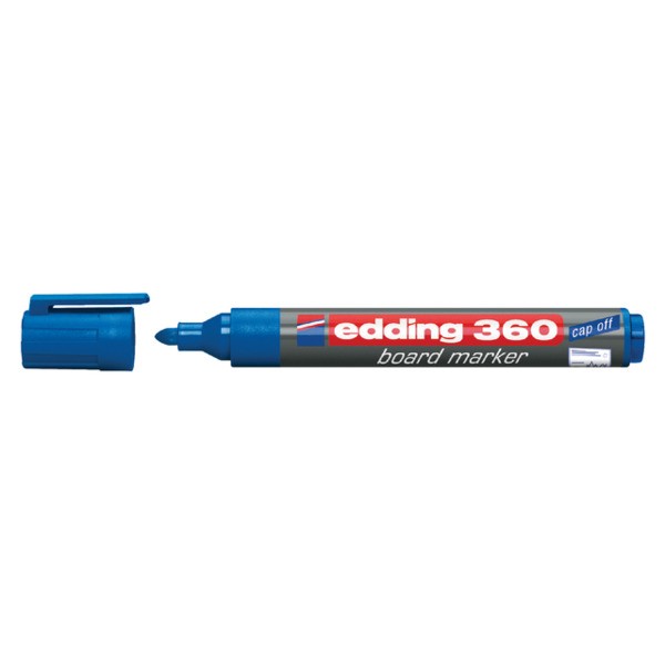 Viltstift edding 360 whiteboard rond 3mm blauw