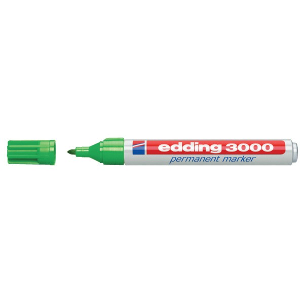 Viltstift edding 3000 perm rond 1.5-3mm lichtgroen